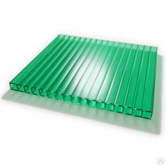 Сотовый поликарбонат  "Rational"  Зеленый 10 мм