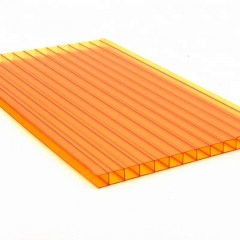 Сотовый поликарбонат  "Rational"  Оранжевый 10 мм, 6000*2100